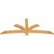 Ekena Millwork Davenport Rough Sawn Timber Gable Bracket, Western Red Cedar, 72"W x 30"H x 2"D x 4"F, 10/12 Pitch GBW072X30X0204DAV00RWR - alternate 5